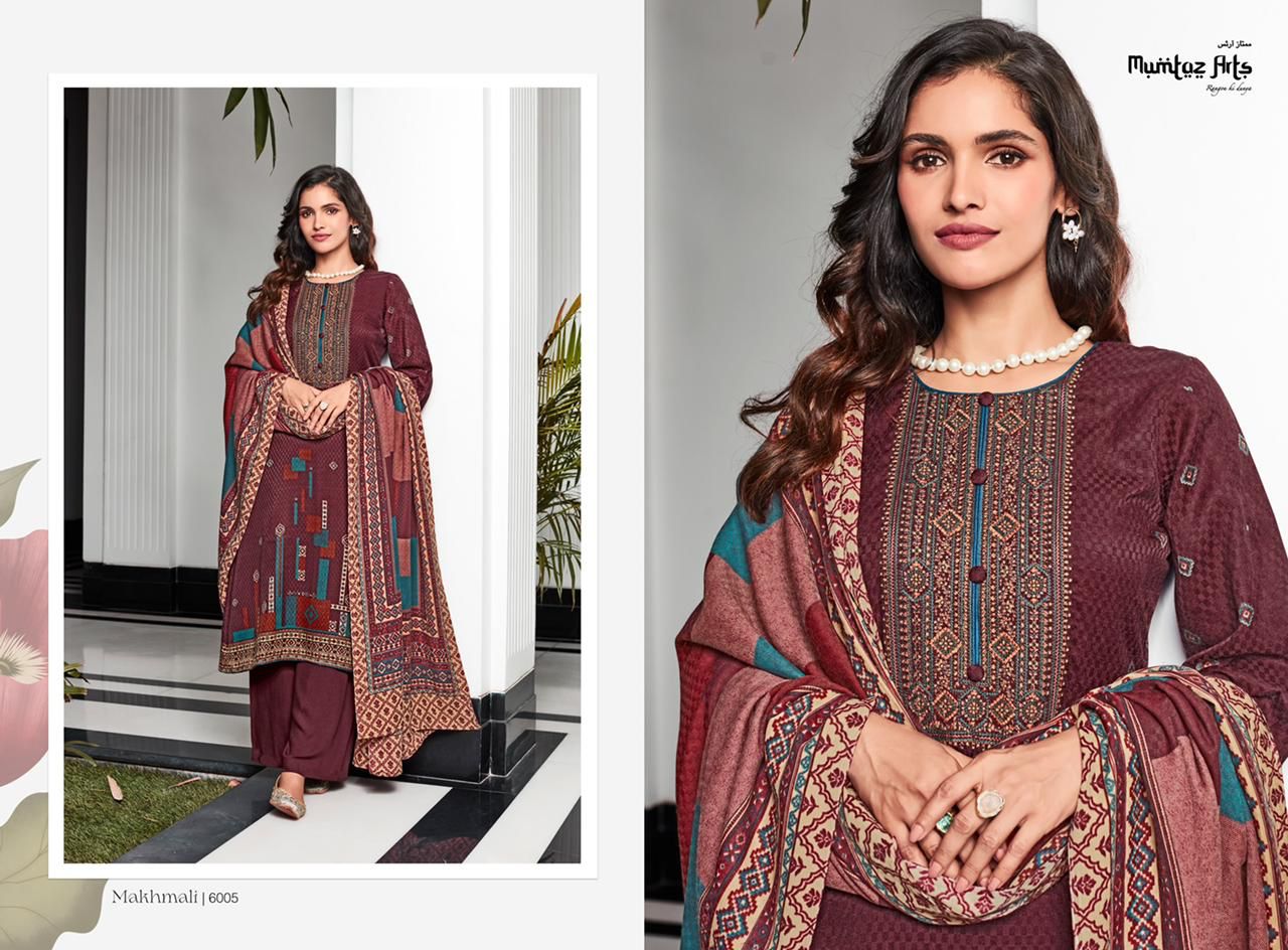 Mumtaz Makhmali Twill Casual Wear Pashmina Wholesale Dress Material